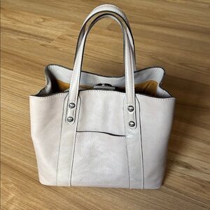 Patricia Nash Warm Gray Leather Tote Bag